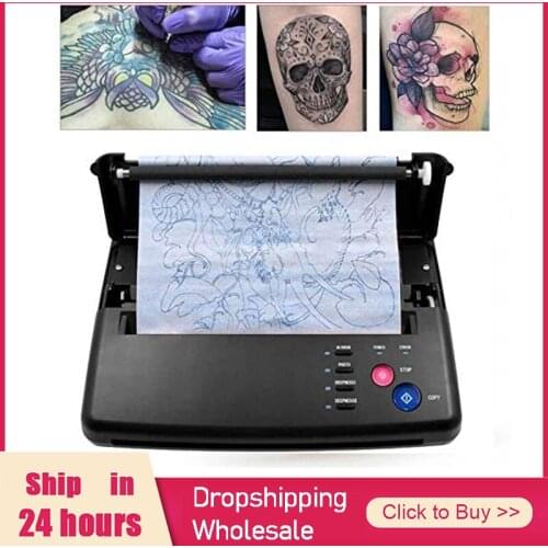 FURONGHUA Tattoo Transfer Machine Thermal Printer Tattoo Thermal Stencil Printer Copier Machine 10pcs Thermal Transfer Paper