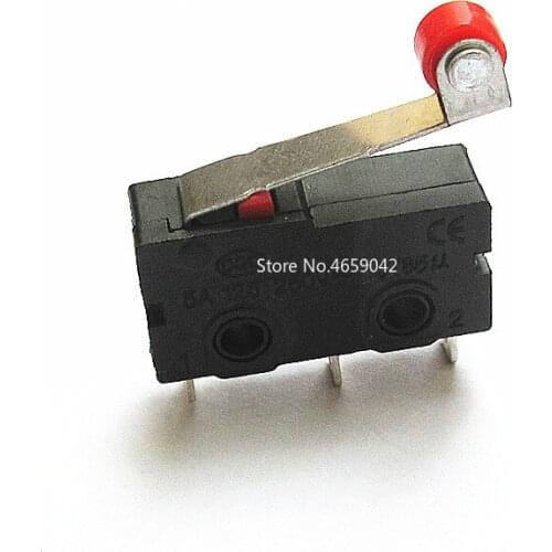 10PCS Mini Micro Switch 3Pin With Roller Limit Switch KW12-N