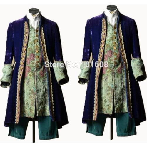 Customized! Red Jacket 1PC Mens Vintage Coat Costumes MAN COURT Coats DRESS Victorian stage Performance MALE Suits N-013