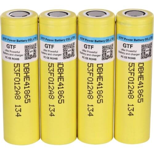 Original battery 100% 3.7v 18650 he4 2500mah li-lon rechargeable battery 20a discharge for flashlight direct shipping