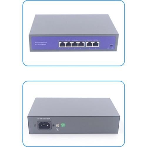 CCTV POE 4ch 4 Ports Smart POE switch Power supply Ethernet 10/100Mbps IEEE802.3af/at DC48V for POE IP camera