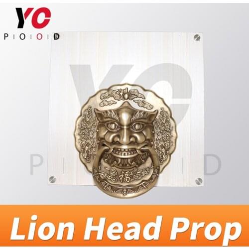 Room Escape Prop Lion Head Prop Roating the head to right position to open maglock Escape Room Mechanism