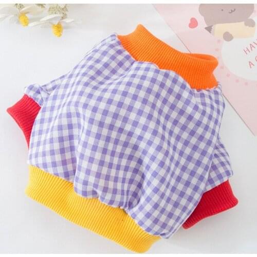 Small Dog Plaid Shirt Pet Clothes Cat T-Shirt Puppy Casual Costumes Fashion Leisure Pet Clothes For Cats Dogs Chihuahua Vest