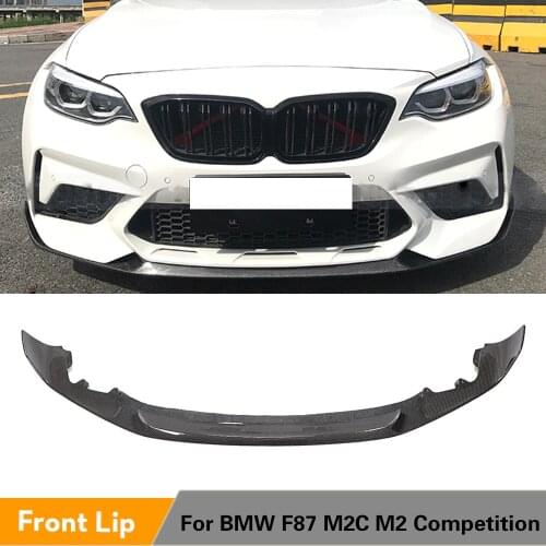 Carbon Fiber Front Bumper Lip Spoiler Splitters for BMW M2C M2 Competition 2018 2019 2020 Front Bumper Lip Spoiler