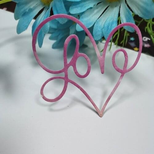 Wedding Heart Love Cut Dies Metal Template for Embossing Stencil DIY Paper Album Gift Cards Making Scrapbooking New Dies 2020