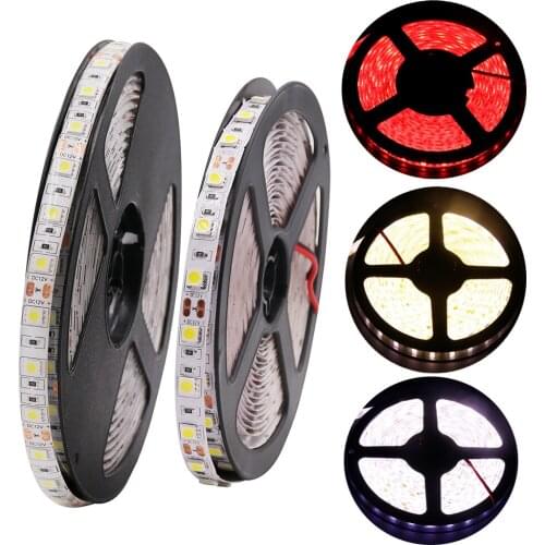 LED Strip 5050 DC12V 60LEDs/m 5m/lot Flexible LED Light RGB RGBW 5050 LED Strip
