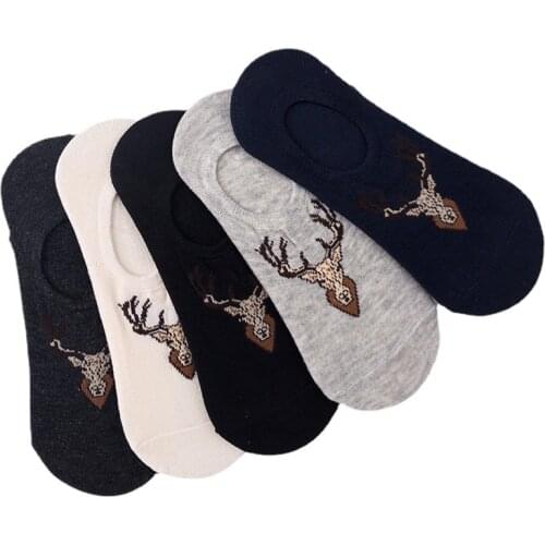 Spring and summer thin boat socks silicone non-slip invisible socks Korean fashion mens and womens sports socks