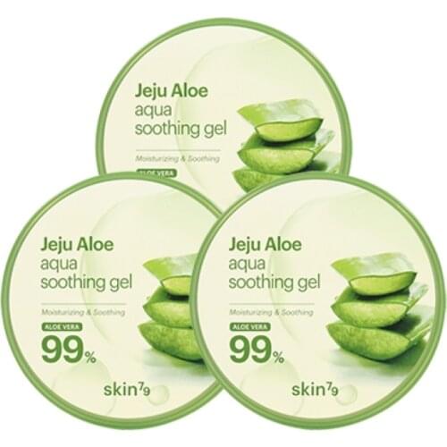 Jeju Aloe aqua Soothing gel [2+1] - SKIN79 Soothing Moist Face Care Moisturize Korea Cosmetic Emulsion Dry Skin Aloe Vera Gel