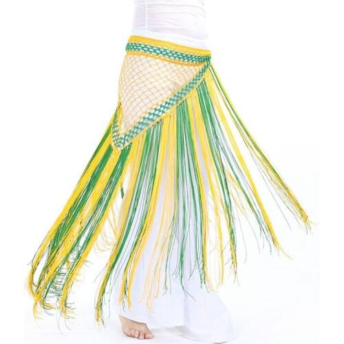 New Tassel Belly Dance Costumes Sexy Long Tassel Belly Dance Belt for Women Belly Dance Hip Scarf Accessories