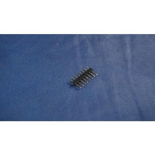 100pcs 1x9 P 9 Pin 2.0 mm Pin Header male single row Straight PCB 180 Through Hole Insulator height 2.00mm Rohs Lead Free