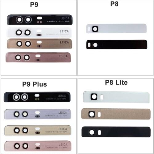 10X Top Back Glass Cover For Huawei P9 Plus P8 Lite Rear Camera Lens & Flash Glass Replacement With Adhesive Sticker
