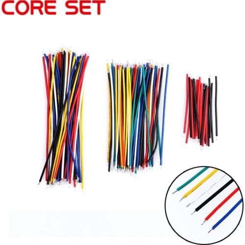 130PC 24AWG Breadboard Jumper Cable Wires Kit Tinning Double Tinned Component Pack Colorful 13 Types 10 Pcs each 5CM 8CM 10CM