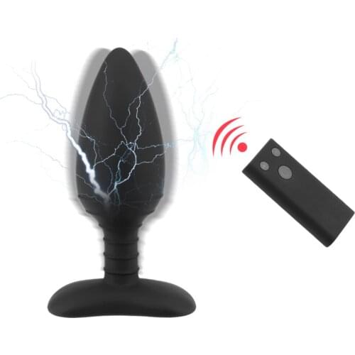 10 Frequency Electric Shock Anal Plug Vibrator Prostate Massager Wireless Remote Control Sex Toys For Men Women Anal DildoToys