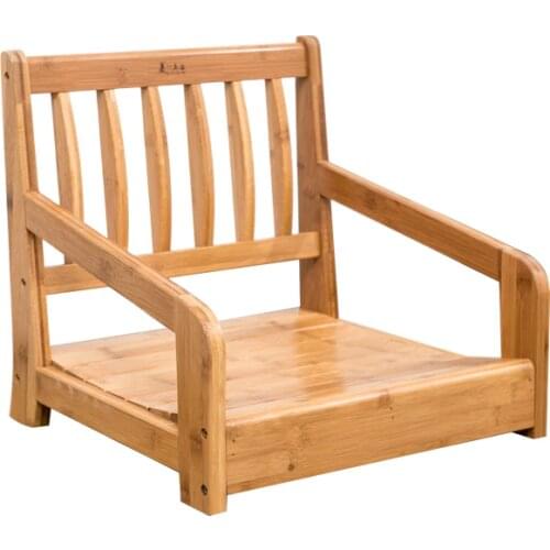 Bamboo Floor Backrest Armchair Japanese Meditation Tatami Chair Home Living Room Furniture Japan Legless Zaisu Zen Chair