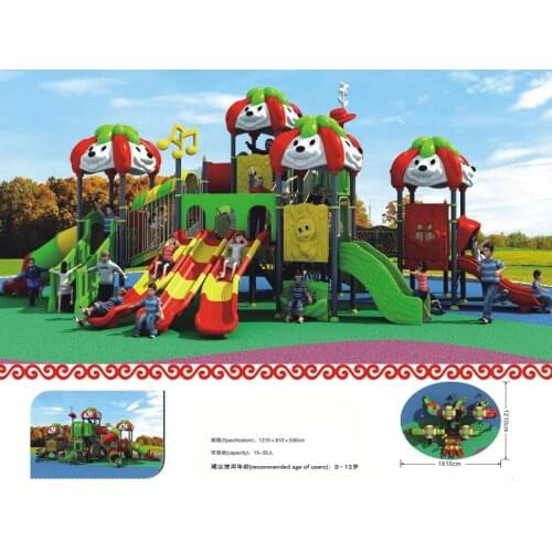 Large outdoor playground slide for children/park amusement playground with CE/TUV