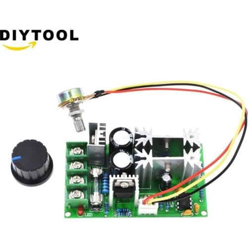 DC10-60V 12V 24V Motor Speed Control Regulator PWM Motor Speed Controller Switch 20A Current Regulator High Power Drive Module