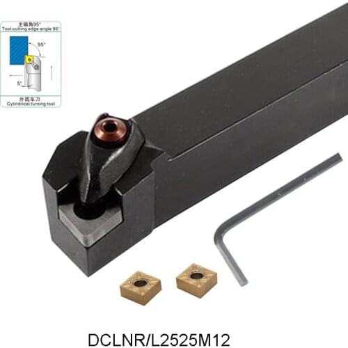 DCLNR2525M12 DCLNL2525M12 External turning tool holder D-Type compound cylindrical turning tool for CNMG120404 CNMG120408