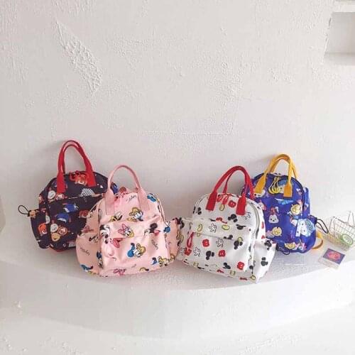 Disney Mickey childrens backpack large-capacity cartoon backpack boys and girls kindergarten fashion portable casual school bag