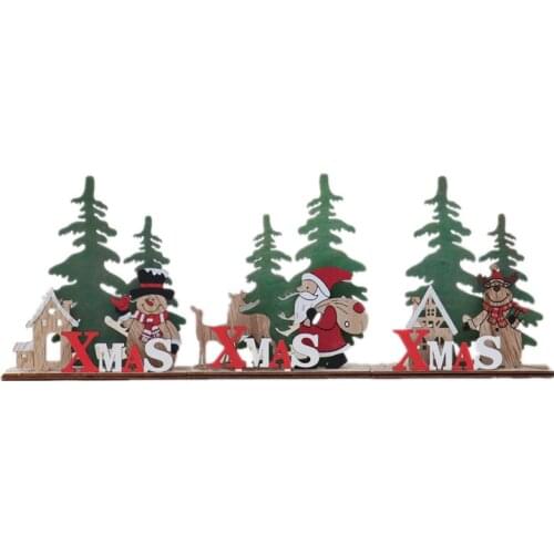 FEEUNM Wooden Christmas Decorations