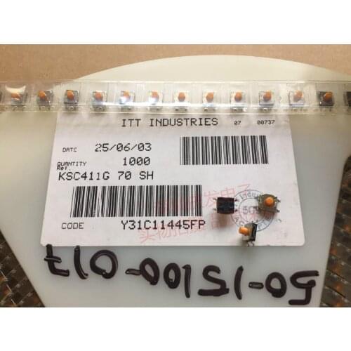 France ITT C&K touch switch KSC411G 70 SH 6*6*5 Waterproof and dustproof silicone key switch