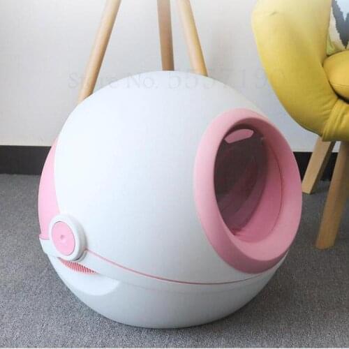 Cat litter box fully closed extra large cat toilet deodorization and splashing cat feces basin cat essential set cat supplie