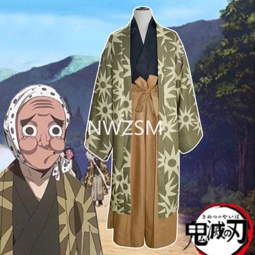 Demon Slayer Cosplay Costume Kimetsu no Yaiba Onmyoji Onikiri Haganetsuka Hotaru Kimono Halloween Costume Suit Uniform