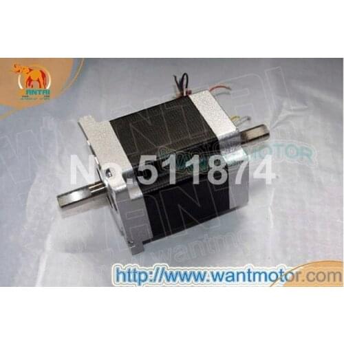 Best Sell! CNC Wantai Nema34 Stepper Motor Dual Shaft 85BYGH450D-007B 890oz-in 94mm 2A CE ISO ROHS Plastic Metal Milling Machine