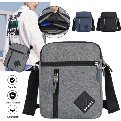 2021 Men Bag Messenger Backpack Shoulder Bags Mens Simple Casual Waterproof Oxford Cloth Pocket Travel Business Handbag