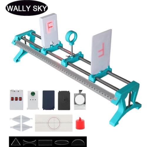 Physical Optics Experiment Kit Optical Bench Set Concave Convex lens Imaging Pinhole Imaging Light Reflection Dial Laser Slider