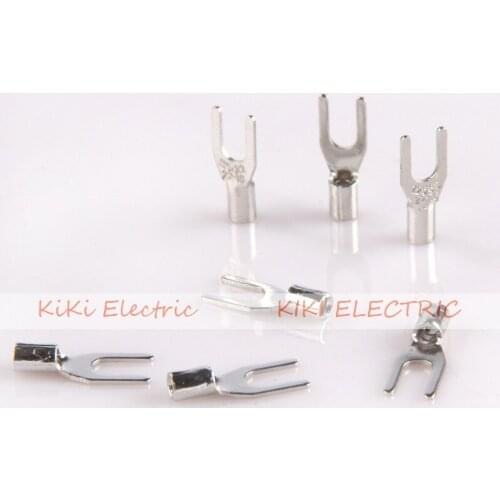 Non-Insulated SpadeTerminal SNB1.25-4 Furcate Naked Terminal(Type TU) , cold press terminals ,U shaped wire connectors