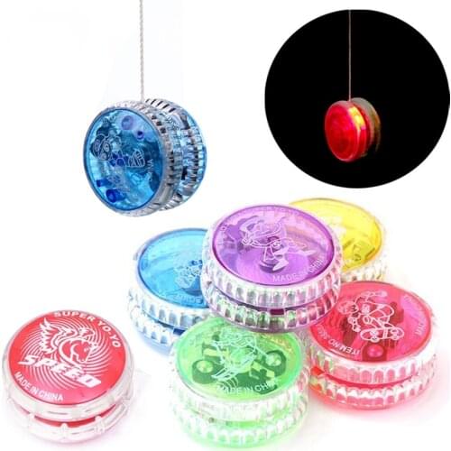 2021 NEW LED Flashing YoYo Ball Classic Children Clutch Mechanism Magic Yo-Yo Toys for Kids toy Party Fashion Toy