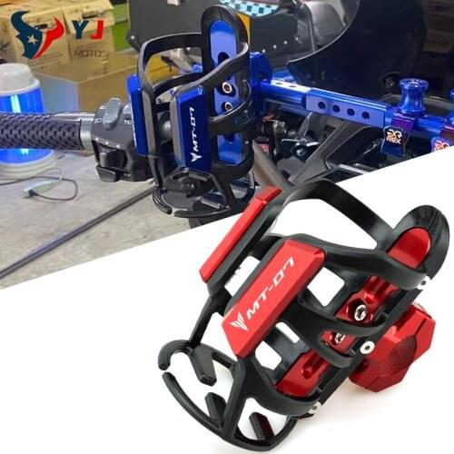 Newest Beverage Water Bottle Accessories For Yamaha MT-07 MT-09 MT07 MT09 MT 07 MT 09 Hot Deals Motorcycle CNC Drink Cup Holder