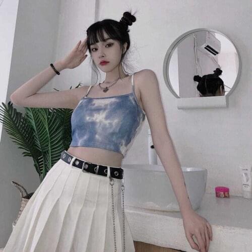 Newly Short Sling for Women Retro Summer Tube Top Slim Slimming Vest All-Matched Soft and Comfortable