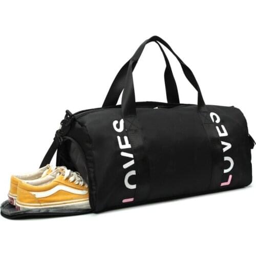 New Shangjian fitness shoe warehouse dry wet separation fitness Travel Bag Pink Lady slanting luggage bag