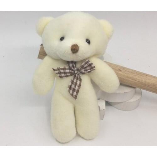 10pcs Size Small 11cm Approx. Colors FOR Choice - Bear Plush Stuffed TOY , Wedding Gift LOVER BEARS Bouquet Decor DOLL TOY