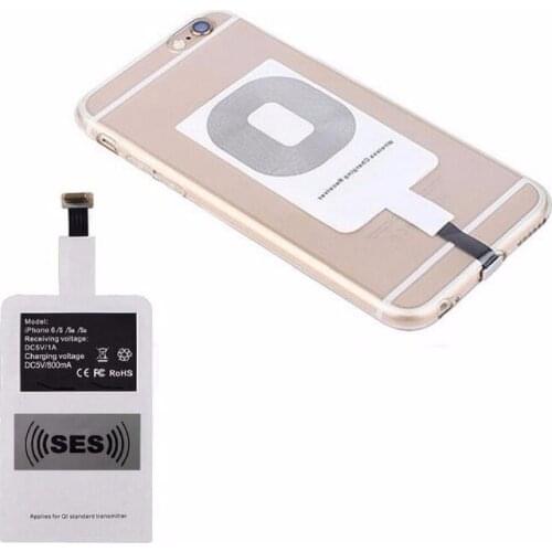 Qi Wireless Charger Receiver Charging Adapter Receptor Charging Pad Receiver Chip for iphone 6 6s 5 5s 5c