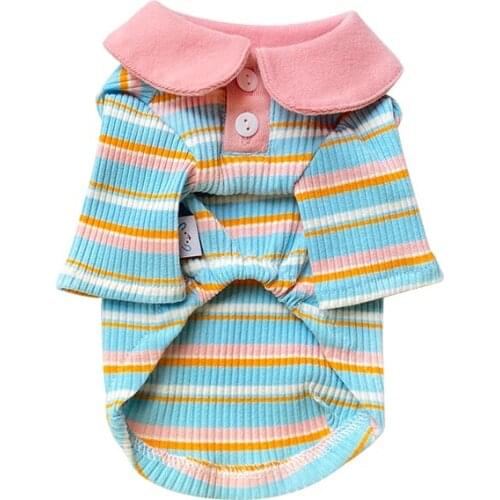 Dog Shirt Autumn Winter Pet Dog Clothes T-shirt Schnauzer Coat Outfit Cat Yorkshire Pomeranian Poodle Bichon Puppy Clothing