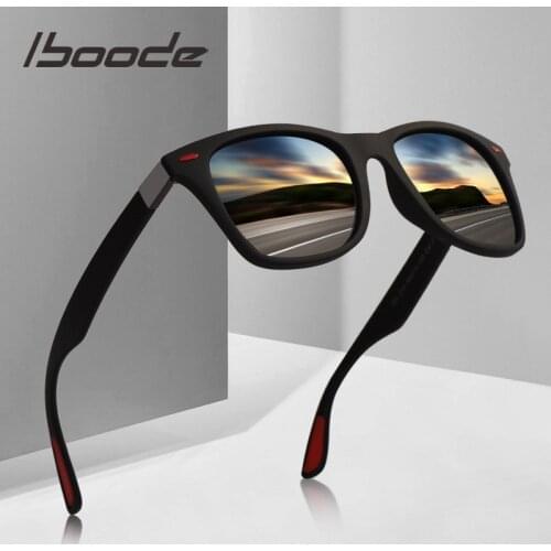 Iboode 2021 Hot Polarized Sunglasses Men UV400 Square Female Polarizing Glasses Classic Retro Brand Design Driving Sun glasses