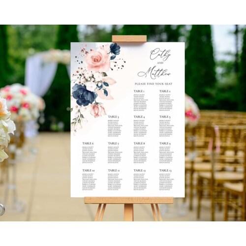 Wedding Seating Sign Seating Assignment Chart Guest List Seating Chart Wedding Seating Chart Template Seating Chart Custom