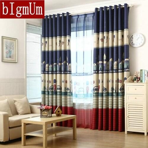 High Quality Curtains for Children Cartoon Printed Blackout Curtains for the Bedroom Window Curtains for Living Room