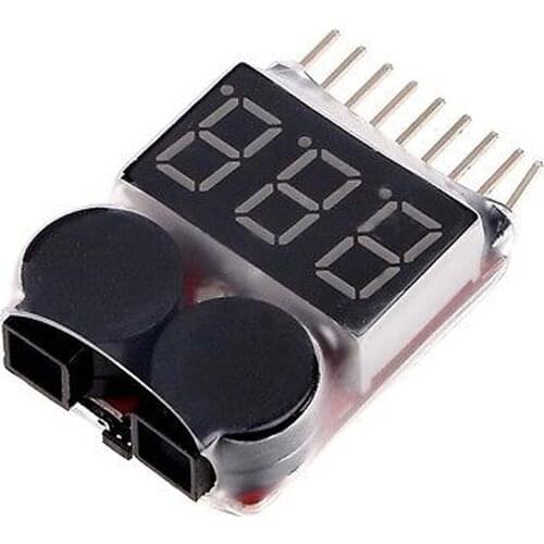 1S-8S Lipo Battery Low Voltage Tester Buzzer Alarm