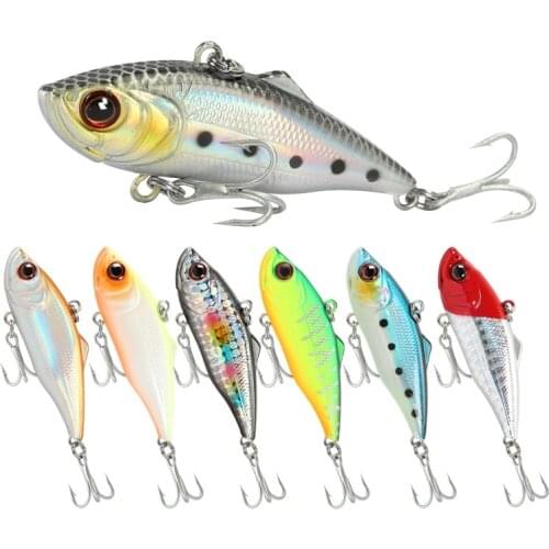 Sinking VIB Lures 10.4g/6.2mm Long Throw Swimbait Artificial Fake Hard Laser Bait Sea Bass Fishing Tackle All Depth With Hook