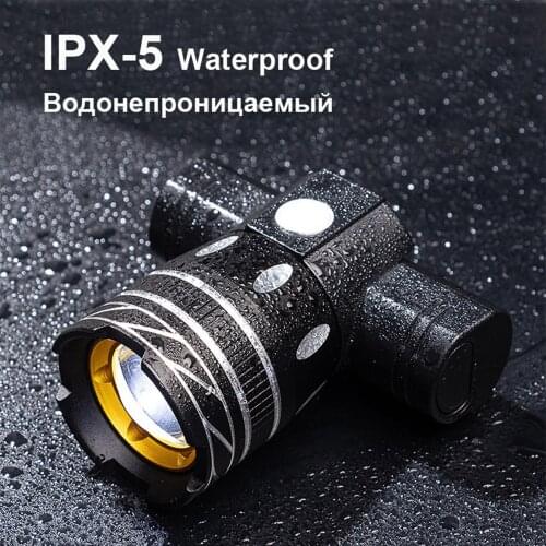 Bicycle Headlight Adjustable Focus Design Highlight LED 3 Modes Non-slip USB Charging Riding Convenience Equipment