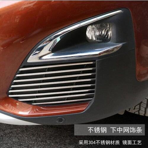 Brand New For Peugeot 3008GT/3008/5008GT 2016-2018 1 Set Stainless Steel Car Front Grill Grille Cover Trim Car Styling Accessory