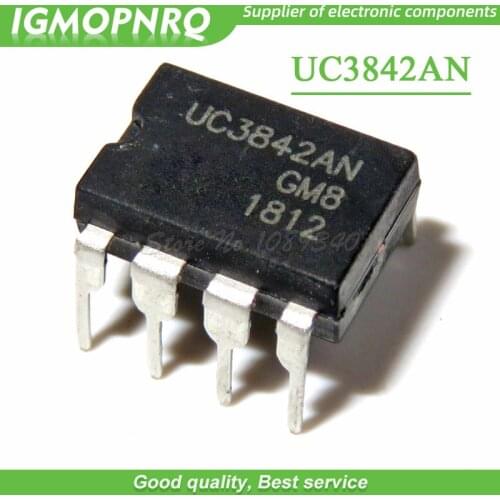 10pcs free shipping UC3842AN UC3842 DIP Switching Controllers Current Mode DIP-8 new original