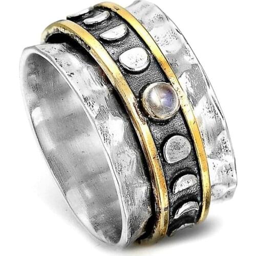 Modyle 2020 New Fashion Zircon Jewelry Wedding Engagement Rings for Men Vintage Punk 925 Jewelry