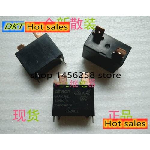 5 teile/los G4A-1A-E-12VDC G4A-1A-E-24VDC G4A-1A-E 12V 24V 20A 250VAC Power Relais Für Klimaanlage
