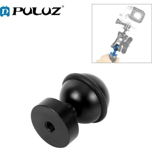 PULUZ CNC Aluminium Flash Bracket Hot Shoe Diving Fill Light Arm Ball Head For GoPro /DJI Osmo Camera Diving Tray Stabilizer