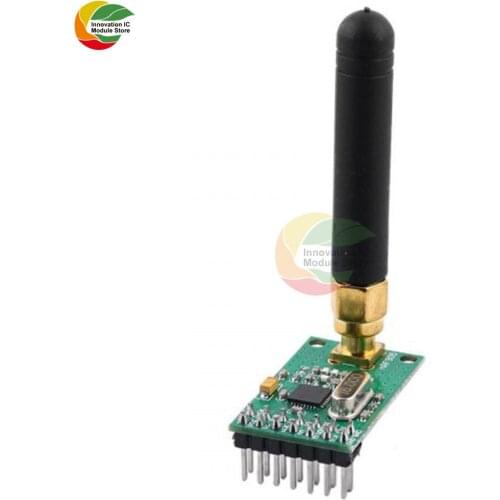 Ziqqucu NRF905 Wireless Transceiver Module WiFi Transmitter Receiver Board with Antenna FSK GMSK 433MHz 868MHz 915MHz