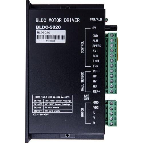BLDC Motor Driver BLDC-5020 24 V 36 V 48 V DC Brushless Motor 500W Voltage Range 24-50VDC Speed Controller